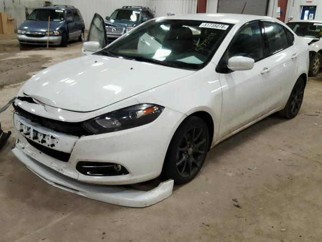 1C3CDFBB3GD507792 - 2016 DODGE DART SXT WHITE photo 2