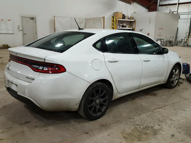 1C3CDFBB3GD507792 - 2016 DODGE DART SXT WHITE photo 4