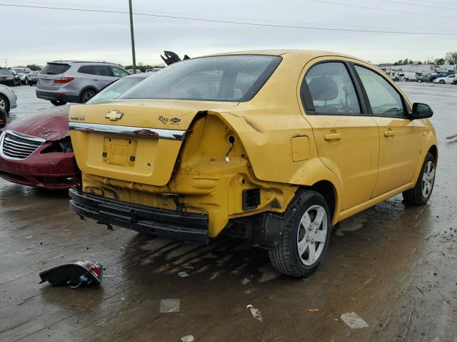 KL1TD56658B132415 - 2008 CHEVROLET AVEO BASE Сары фото 4