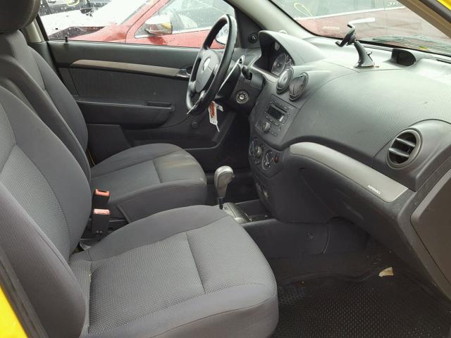 KL1TD56658B132415 - 2008 CHEVROLET AVEO BASE Сары фото 5