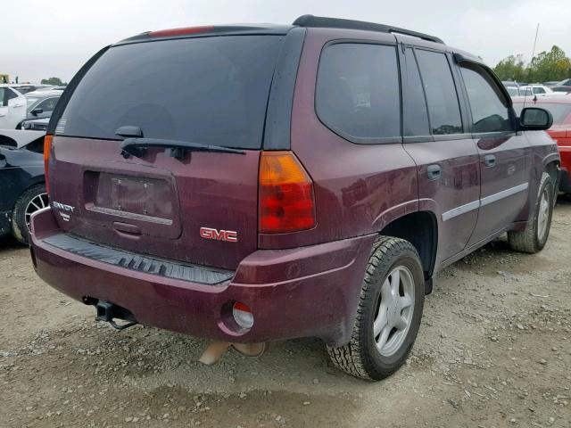 1GKDS13S872128472 - 2007 GMC ENVOY BURGUNDY photo 4