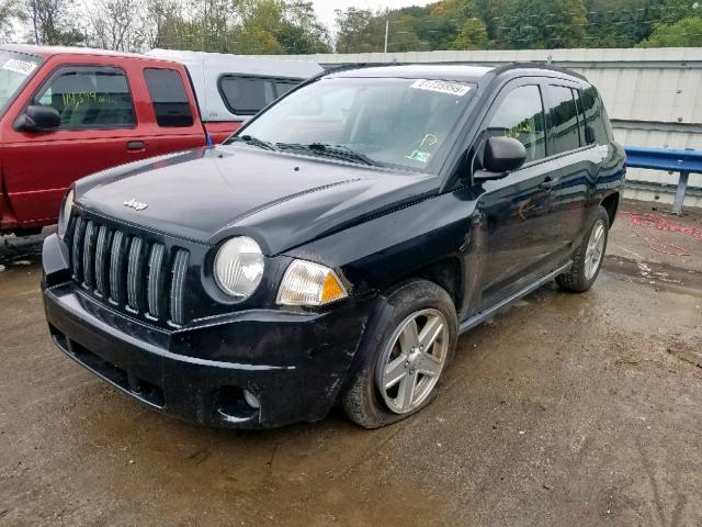 1J8FF47W37D356092 - 2007 JEEP COMPASS BLACK photo 2