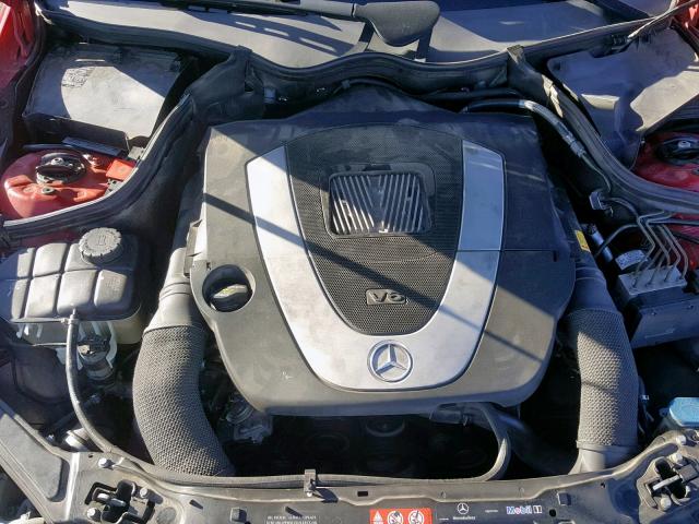 WDBTJ56HX6F195033 - 2006 MERCEDES-BENZ CLK 350 RED photo 7