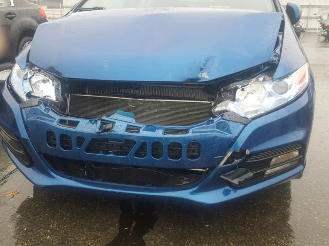 JHMZE2H54DS002394 - 2013 HONDA INSIGHT LX BLUE photo 9