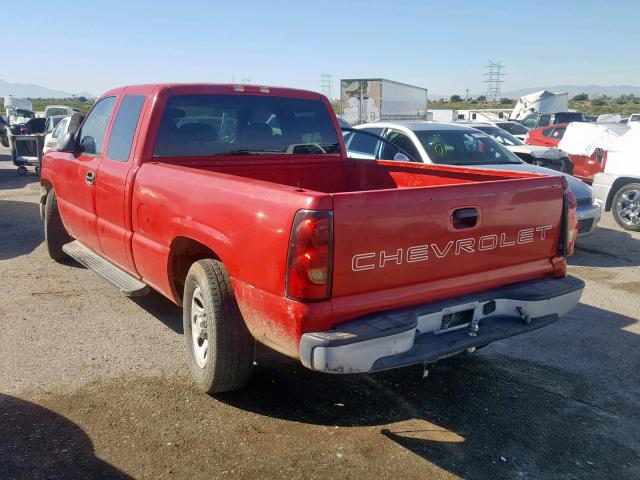 1GCEC19X15Z277259 - 2005 CHEVROLET SILVERADO RED photo 3