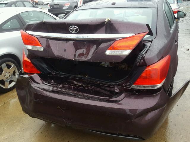 4T1BK3DB1BU380103 - 2011 TOYOTA AVALON BAS MAROON photo 9