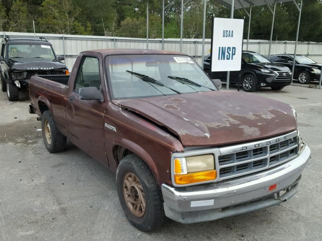 1B7FL26X5PS266050 - 1993 DODGE DAKOTA BROWN photo 1