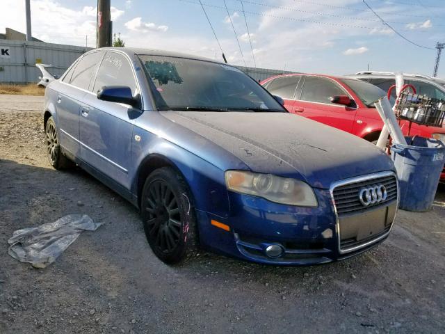 WAUAF78E16A057240 - 2006 AUDI A4 2 TURBO BLUE photo 1