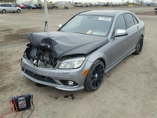 WDDGF87X39F343805 - 2009 MERCEDES-BENZ C 350 4MAT GRAY photo 2