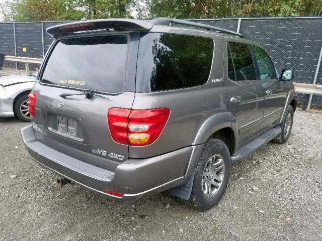 5TDBT48A04S218432 - 2004 TOYOTA SEQUOIA LI SILVER photo 4