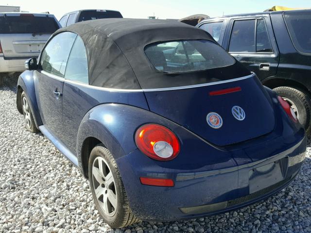 3VWPF31Y66M330473 - 2006 VOLKSWAGEN NEW BEETLE BLUE photo 3