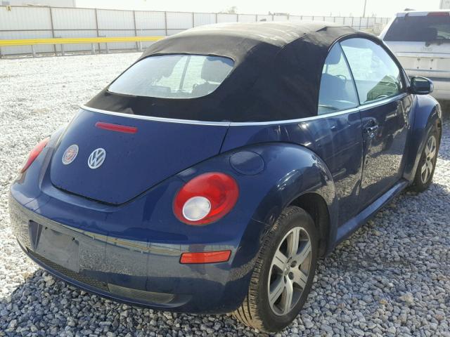 3VWPF31Y66M330473 - 2006 VOLKSWAGEN NEW BEETLE BLUE photo 4