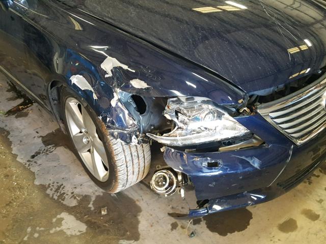 JTHBL5EF9A5097860 - 2010 LEXUS LS 460 BLUE photo 9