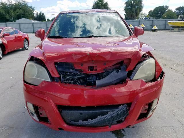3GSCL13739S543484 - 2009 SATURN VUE REDLIN RED photo 9