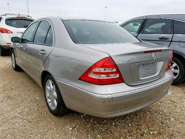 WDBRF61J14E015596 - 2004 MERCEDES-BENZ C 240 BEIGE photo 3