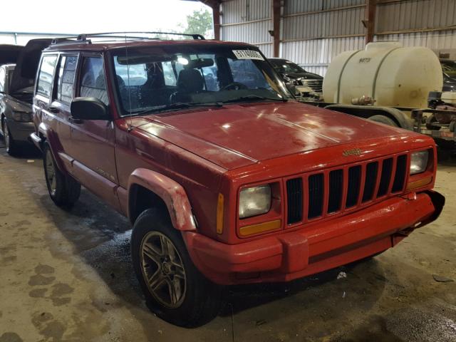 1J4FT58S91L606198 - 2001 JEEP CHEROKEE C RED photo 1