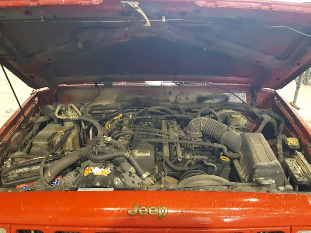 1J4FT58S91L606198 - 2001 JEEP CHEROKEE C RED photo 7