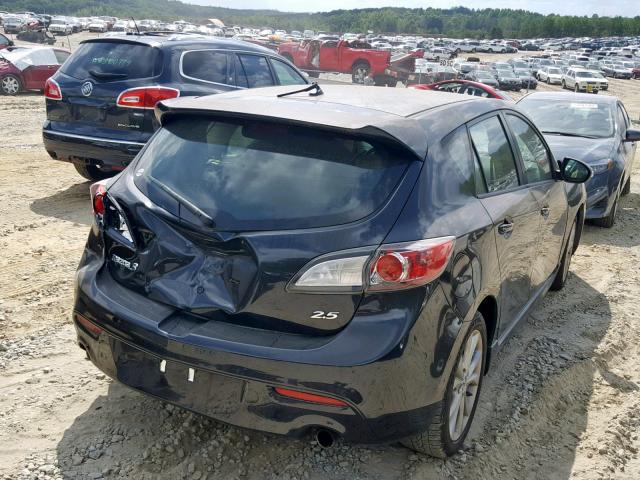 JM1BL1H50A1178637 - 2010 MAZDA 3 S BLACK photo 4