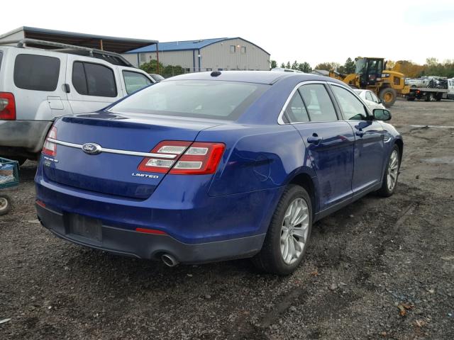 1FAHP2F85DG146081 - 2013 FORD TAURUS LIM BLUE photo 4