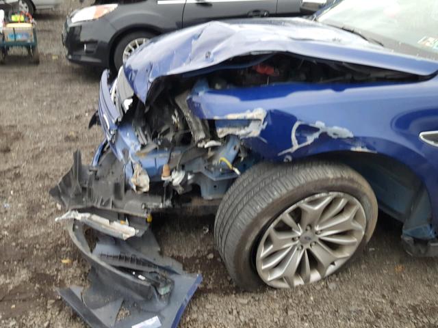 1FAHP2F85DG146081 - 2013 FORD TAURUS LIM BLUE photo 9