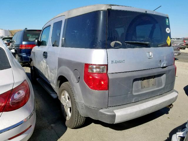 5J6YH28684L036985 - 2004 HONDA ELEMENT EX SILVER photo 3