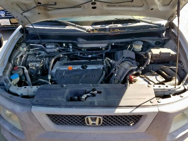 5J6YH28684L036985 - 2004 HONDA ELEMENT EX SILVER photo 7