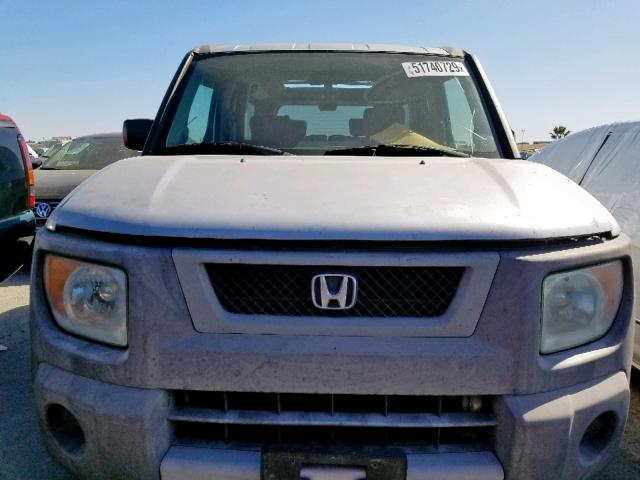 5J6YH28684L036985 - 2004 HONDA ELEMENT EX SILVER photo 9