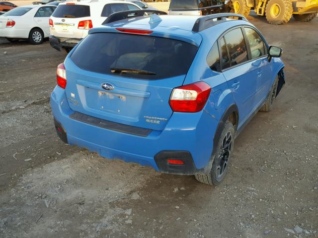 JF2GPAKC0G8261228 - 2016 SUBARU CROSSTREK BLUE photo 4