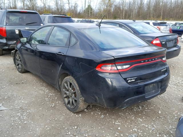 1C3CDFBA3DD299108 - 2013 DODGE DART SXT BLACK photo 3