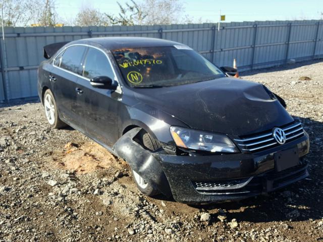 1VWBT7A34EC047570 - 2014 VOLKSWAGEN PASSAT SE BLACK photo 1