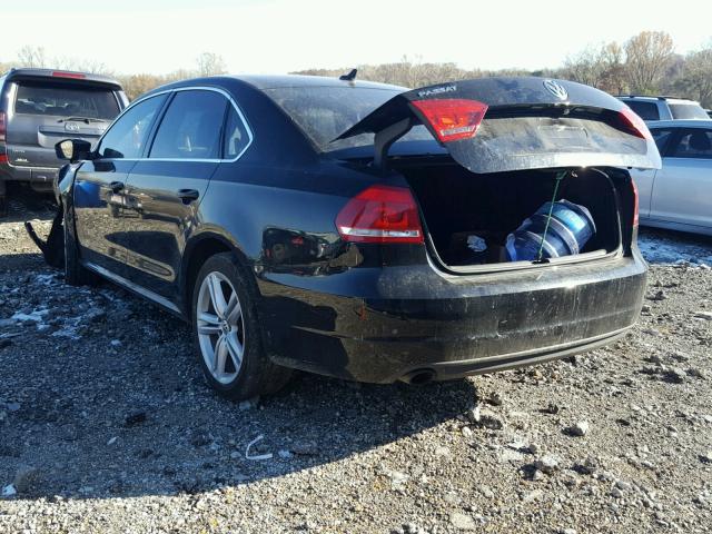 1VWBT7A34EC047570 - 2014 VOLKSWAGEN PASSAT SE BLACK photo 3