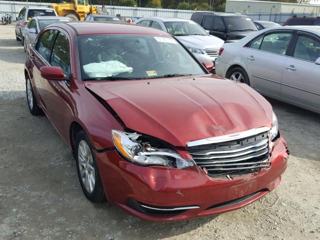 1C3CCBAB8EN124533 - 2014 CHRYSLER 200 LX RED photo 1