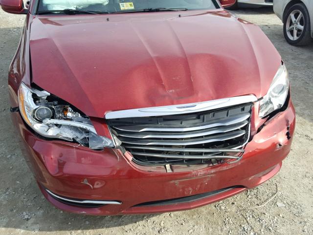 1C3CCBAB8EN124533 - 2014 CHRYSLER 200 LX RED photo 9