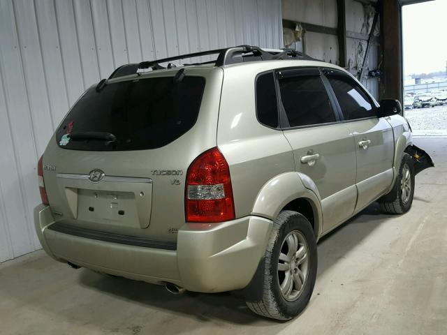 KM8JN72D07U669236 - 2007 HYUNDAI TUCSON SE BEIGE photo 4