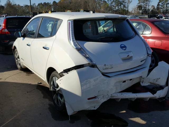 1N4AZ0CP7FC325941 - 2015 NISSAN LEAF S WHITE photo 3