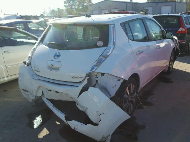 1N4AZ0CP7FC325941 - 2015 NISSAN LEAF S WHITE photo 4