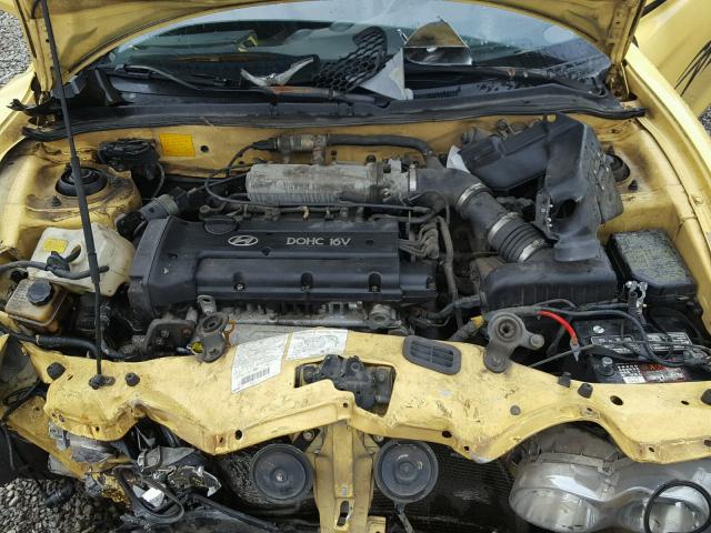 KMHJG35FXYU217473 - 2000 HYUNDAI TIBURON YELLOW photo 7