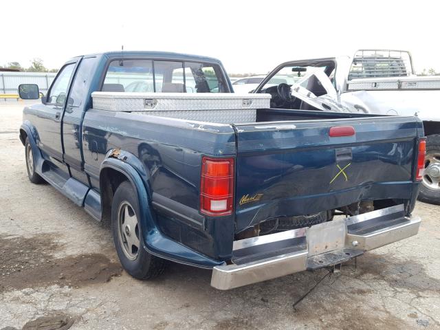 1B7GL23Y2RS528417 - 1994 DODGE DAKOTA GREEN photo 3