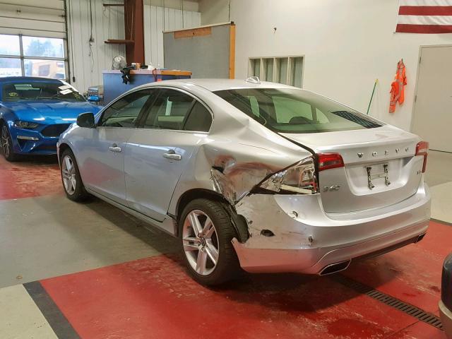 YV1612FS9E2282995 - 2014 VOLVO S60 T5 SILVER photo 3