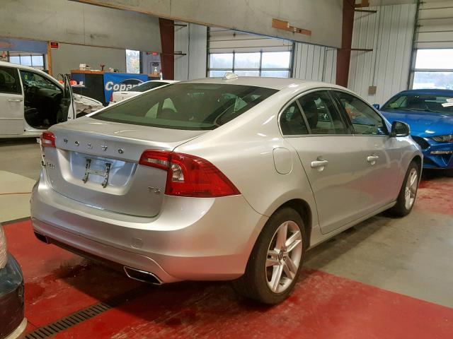 YV1612FS9E2282995 - 2014 VOLVO S60 T5 SILVER photo 4