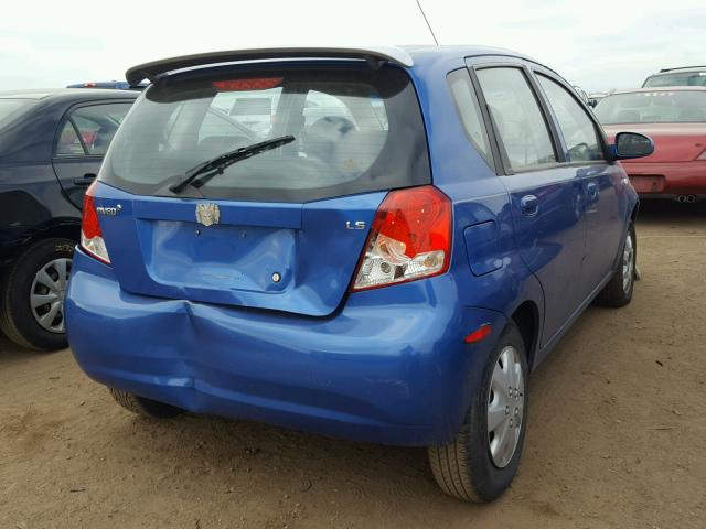 KL1TD66677B692862 - 2007 CHEVROLET AVEO BASE Mavi foto 4