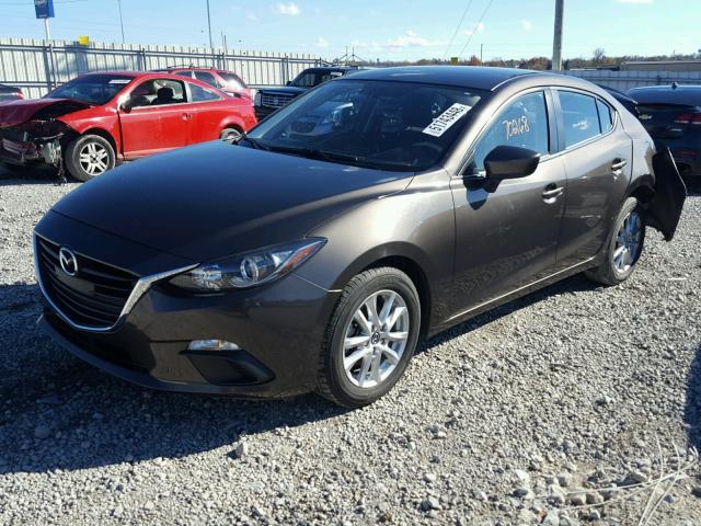 JM1BM1V70E1125249 - 2014 MAZDA 3 TOURING GRAY photo 2