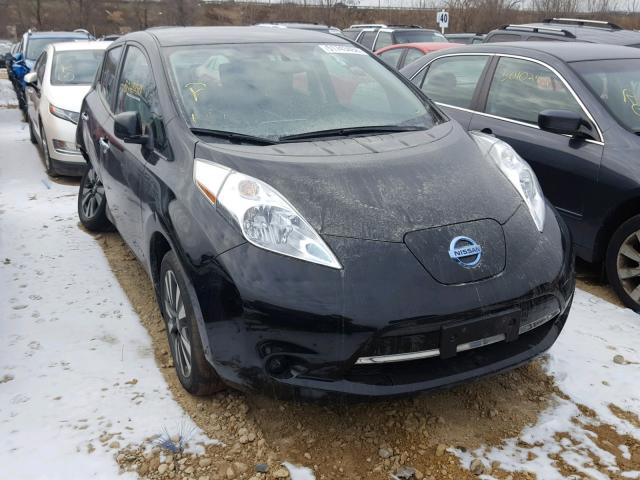 1N4AZ0CPXFC314710 - 2015 NISSAN LEAF S BLACK photo 1