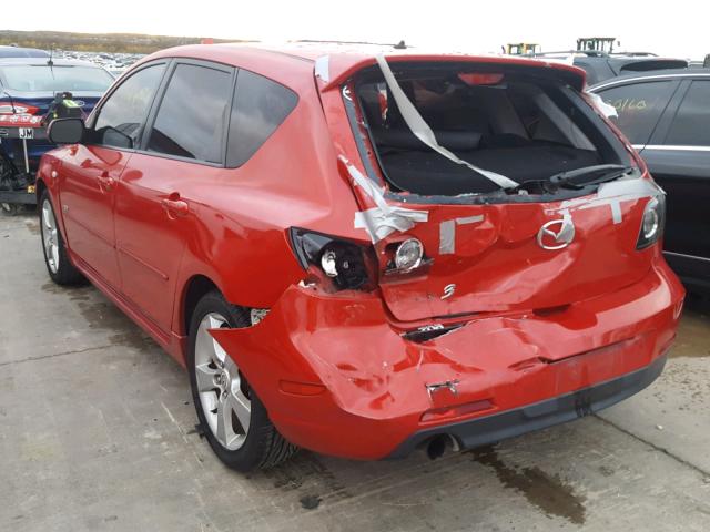 JM1BK143X61435091 - 2006 MAZDA 3 HATCHBAC RED photo 3