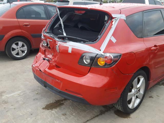 JM1BK143X61435091 - 2006 MAZDA 3 HATCHBAC RED photo 9