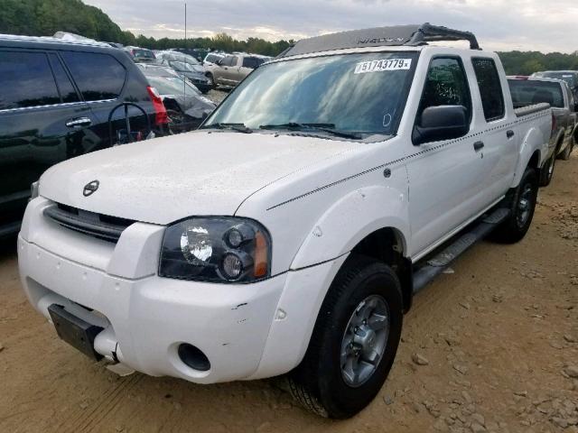 1N6ED27T64C459587 - 2004 NISSAN FRONTIER C WHITE photo 2