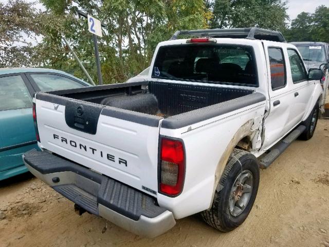 1N6ED27T64C459587 - 2004 NISSAN FRONTIER C WHITE photo 4