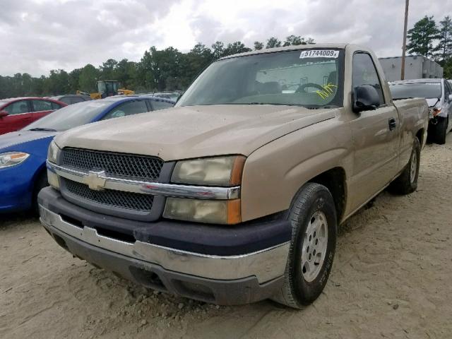 1GCEC14X54Z281255 - 2004 CHEVROLET SILVERADO TAN photo 2