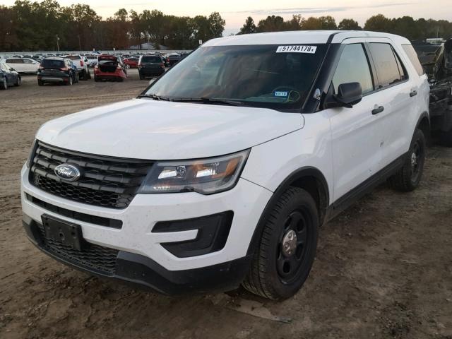 1FM5K8AR3HGA94806 - 2017 FORD EXPLORER P WHITE photo 2