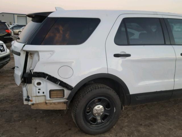 1FM5K8AR3HGA94806 - 2017 FORD EXPLORER P WHITE photo 9